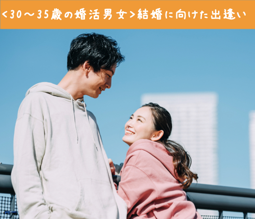 ＜30〜35歳の婚活男女＞完全同世代で1〜2年で結婚したい方のイメージ写真
