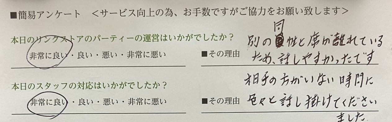 お褒め